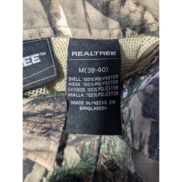 Realtree Mens Camouflage Hunting Shirt Ripstop Long Sleeve Vent Outdoor Fishing - Picture 14 of 16
